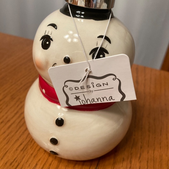 Johanna Parker Retro Snowman Christmas‎ Soap Dispenser DISCONTINUED - Picture 2 of 6